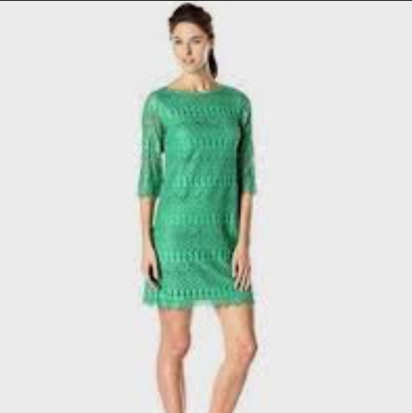 Jessica Howard Green Lace Dress Ladies 